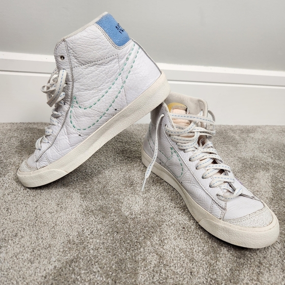 Nike Blazer Mid 77 Vintage Nike 101 Sneakers Shoes High-tops Trainers Size 7.5 - Picture 4 of 9